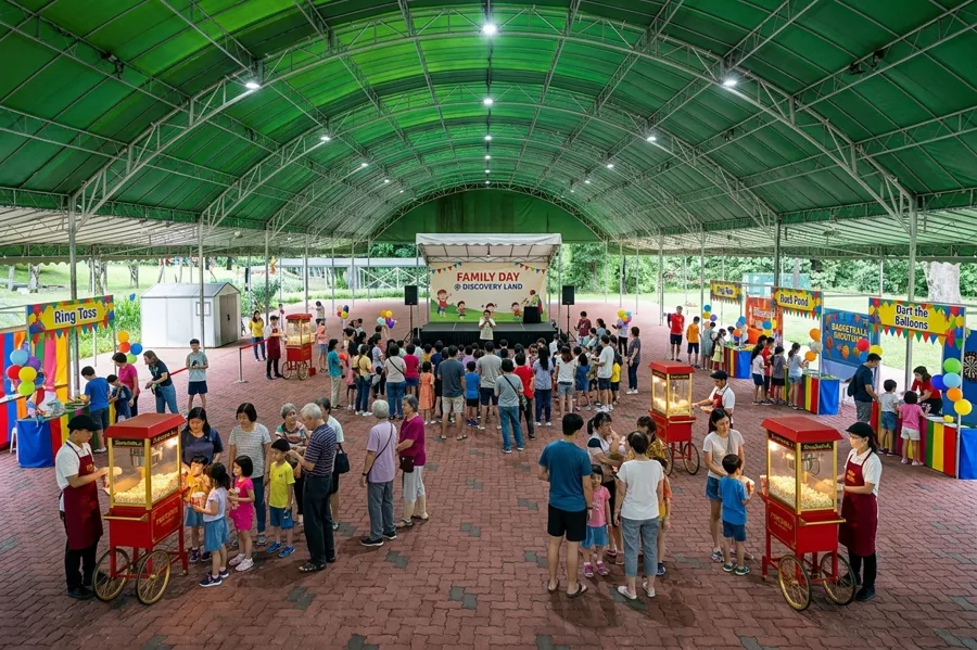 Discovery Land Venue with people inside